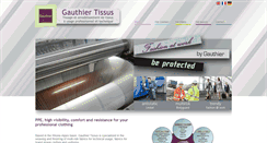 Desktop Screenshot of gauthier-tissus.com